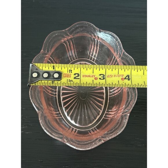 VTG Fenton Glass Hen on Nest Dish in Country Peach Split-Tail Scalloped Edge MCM - Picture 13 of 13